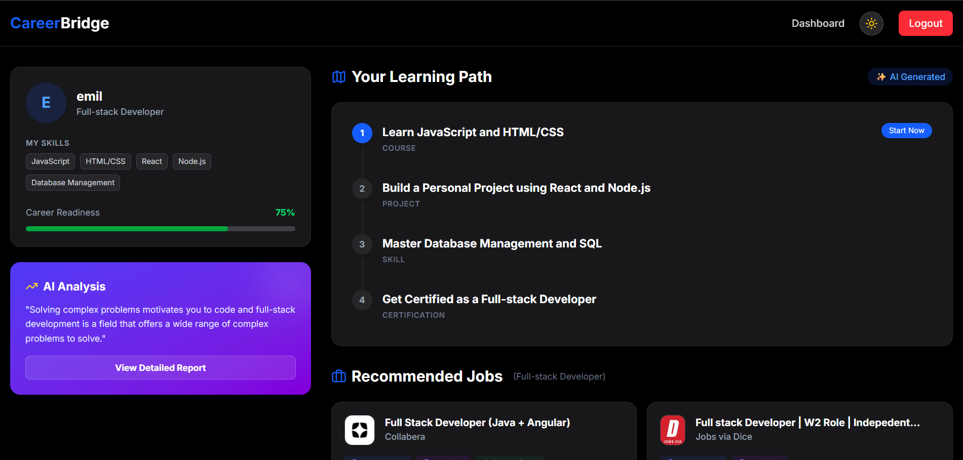 Emil Binoy | Full Stack Developer Portfolio